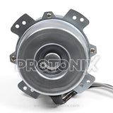 Back profile of outdoor fan motor for Voltas air conditioner (F95 2712) with metallic finish