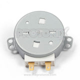 Front view of 49TYZ-A2 turntable motor for microwave oven with secure fittings