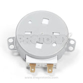 Front view of SS-5-240-TD turntable motor for microwave oven showing motor shaft