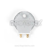 Back profile of SS-5-240-TD turntable motor for microwave oven with terminals