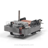 Front view of fan motor for microwave oven 2 pin showing connector