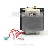 High-voltage transformer for microwave oven with connectors