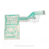 GW732KD touchpad membrane for Samsung microwave with flat ribbon connector on side view
