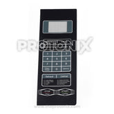 Microwave oven touchpad membrane with control keys