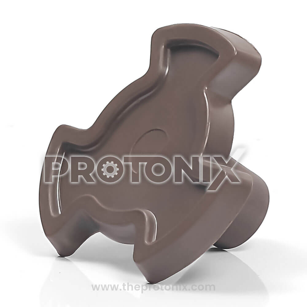 Brown color Samsung microwave oven turntable coupler with central grip