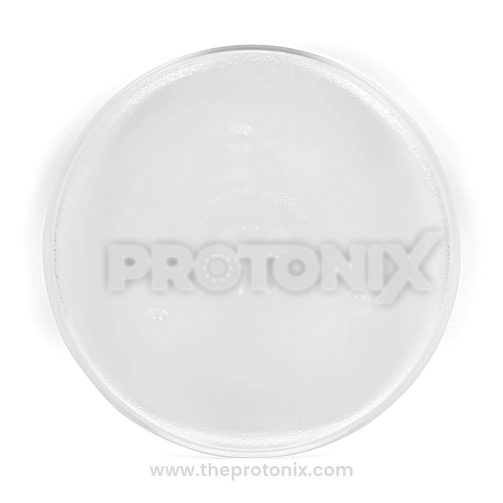 Front view of turntable glass tray plate for microwave oven (11-inch)