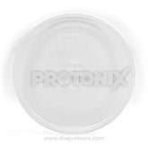 Front view of turntable glass tray plate for microwave oven (10-inch) showing clear glass surface