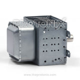 Side profile of magnetron for Samsung microwave oven showing holes