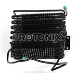 Big deep freezer condenser coil with black fin structure