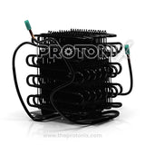 Big condenser coil for deep freezer with durable black frame