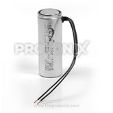 Front view of 100/120uF Capacitor for deep Freezer with wires