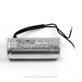 Side angle of 40/60uF capacitor for deep freezer with metallic body