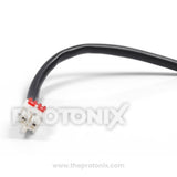 Close-up of wiring terminals for condensing fan motor for LG single-door refrigerator