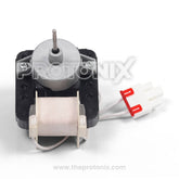 Front view of 4680JB1030F fan motor for LG refrigerator with wiring connector