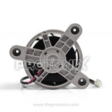 Back profile of W11582938 DC fan motor for Whirlpool refrigerator with high-speed blades