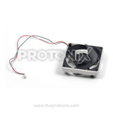 Side view of Hitachi refrigerator HH0004140A 3-wire DC fan motor with smooth airflow blades