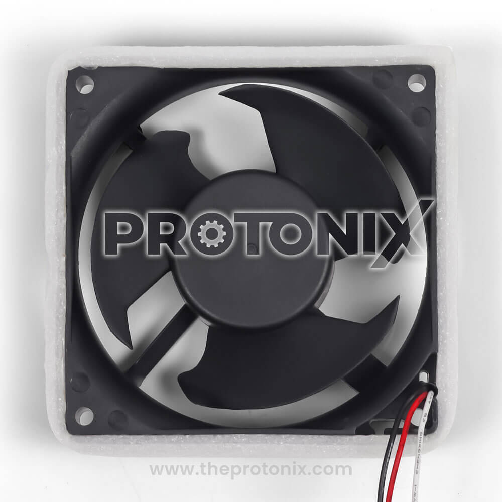 Front view of 12V DC fan motor for Samsung double door refrigerator