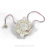 Back profile of ZWF-30-3-DC fan motor with visible connector for Samsung refrigerator