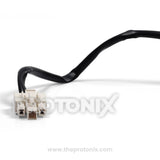 Closeup of ZWF-10-4 MA00518 DC fan motor for refrigerator wiring connectors