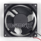 Front view of 2-Wire DC fan motor for Panasonic double-door refrigerator with fan blades