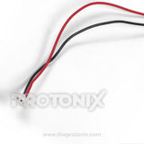 Close-up of colored wires and connector for 2-Wire DC fan motor for Panasonic double-door refrigerator