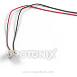 Close-up of wiring terminals used in RSE11338AYM1 2-Wire DC fan motor for refrigerator