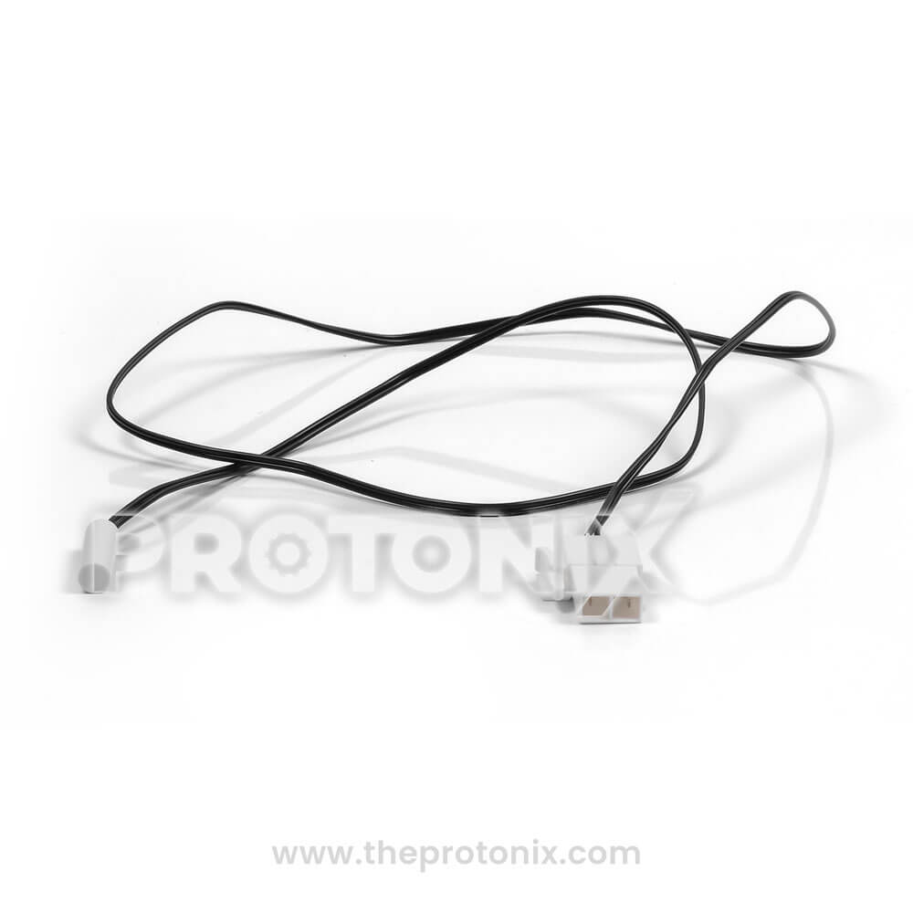 Front view of temperature sensor for Haier refrigerator cooling system black color