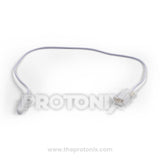 Front view of temperature sensor for Hitachi refrigerator with protective cover and wiring