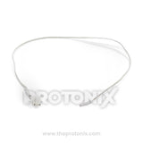 Front view of temperature sensor for LG refrigerator with tip and connector