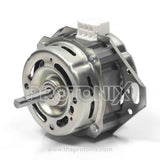 Side view of LG top-load washing machine wash motor with metallic body