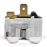 Front view of 1/8HP OLP for single door refrigerator with strong fittings and connector pin