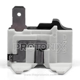 Front view of OLP for side by side refrigerator with secure connectors