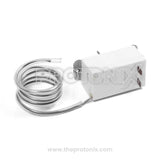 Side profile of thermostat for Godrej single door refrigerator with secure connections and protective design