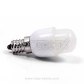 White E12 LED bulb for refrigerator with strong plastic body