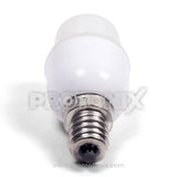 Close up of E12 LED bulb for refrigerator with screw type connector