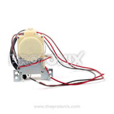 Back profile of top-load washing machine drain motor with wire (Godrej)