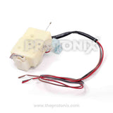 Godrej top-load washing machine drain motor back view with colored wires