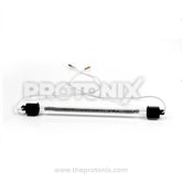Front profile of 10 Inch defrost heater element for refrigerator with transparent casing