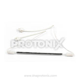 Front view of 11 Inch defrost heater element for refrigerator with attached wires