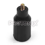 Top view of adjustable legs for refrigerator (Black) showing surface layout