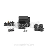 Accessories for LG MA72LHEG compressor start relay, overload protector, rubber bushes, and fixing bolts
