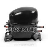 Front view of ASF51X W13M compressor for Whirlpool refrigerator with metal build