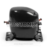 Side profile of Whirlpool compressor showing pipe connection