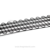 Top view of 14-turn condenser coil for double-door refrigerator with black coated finish