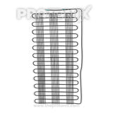 Front view of 12-turn condenser coil for double-door refrigerator with black coating