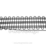 Overview of condenser coil’s winding design made of curved tubes for cooling