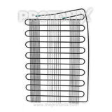 Front view of 8-turn condenser coil for single-door refrigerator