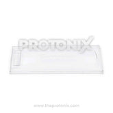 Front view of Samsung single-door refrigerator freezer door with inner handle and frame