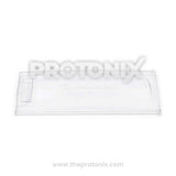 Front view of Samsung single-door refrigerator freezer door with inner handle and frame