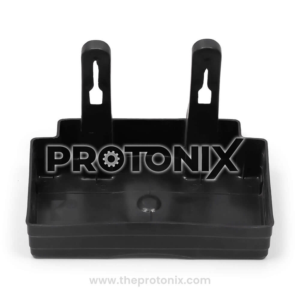 Front view of 2 hook compressor tray for Videocon refrigerator black color